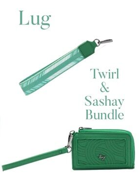 Lug Matte Luxe Twirl & Sashay Emerald Green Bundle NWT